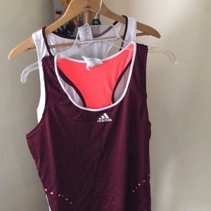 Adidas athletic tops - set of 2